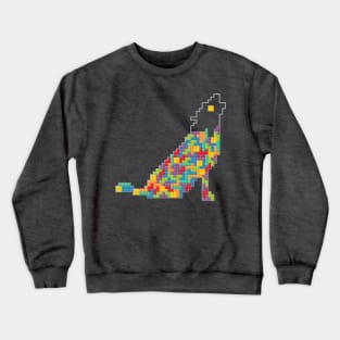 Tetris Wolf Crewneck Sweatshirt